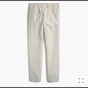 J Crew Linen-cotton drawstring pant. MENS Size L